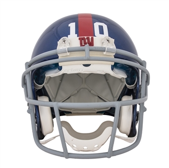 2009 Eli Manning Game Used New York Giants Helmet Photo Matched To 10/18/2009 (Resolution Photomatching)